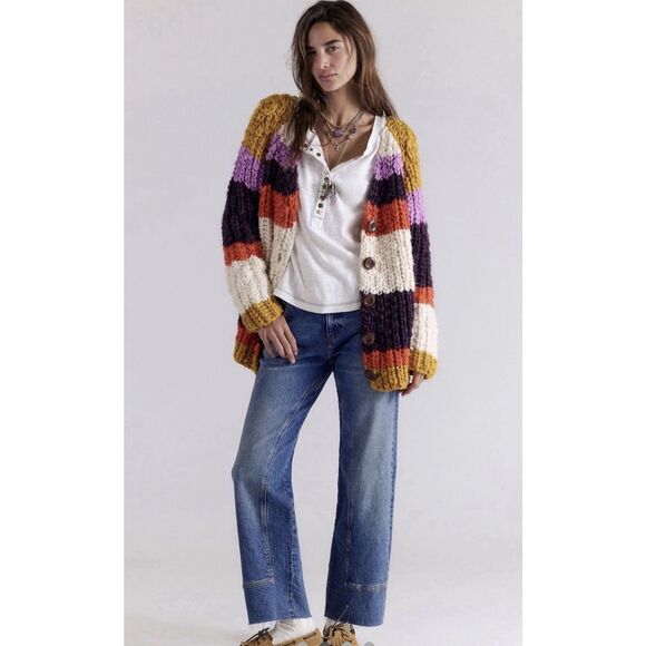 Free People Sweaters - Free People Myles Stripe Cardi $198